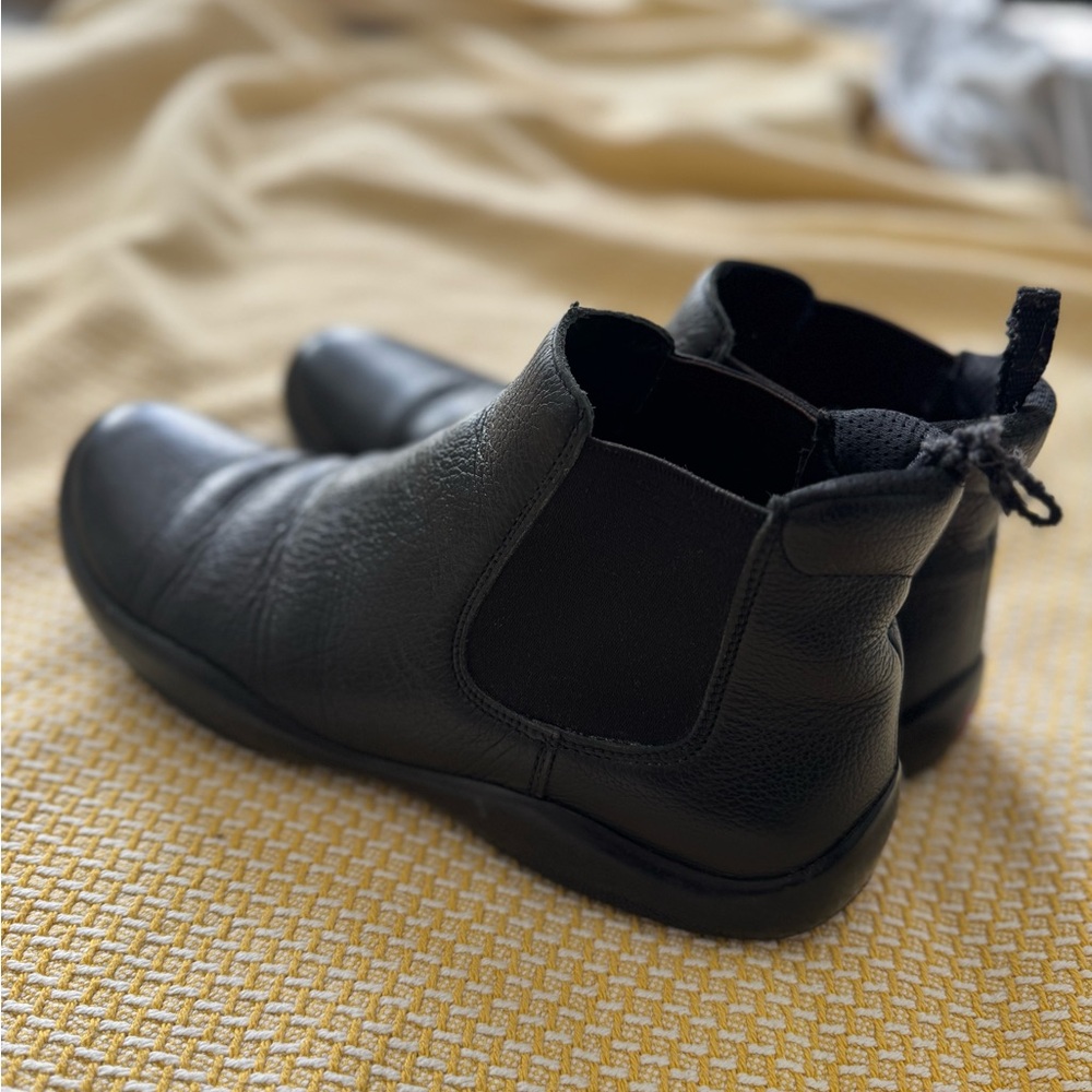 PRADA Chelsea Boots. Black Size 10 US Men. Textured Leather Made In Italy - Picture 7 of 10